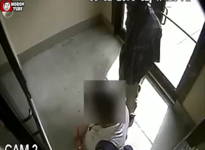 Video :A lady gets viciously assaulted in her building's lobby
